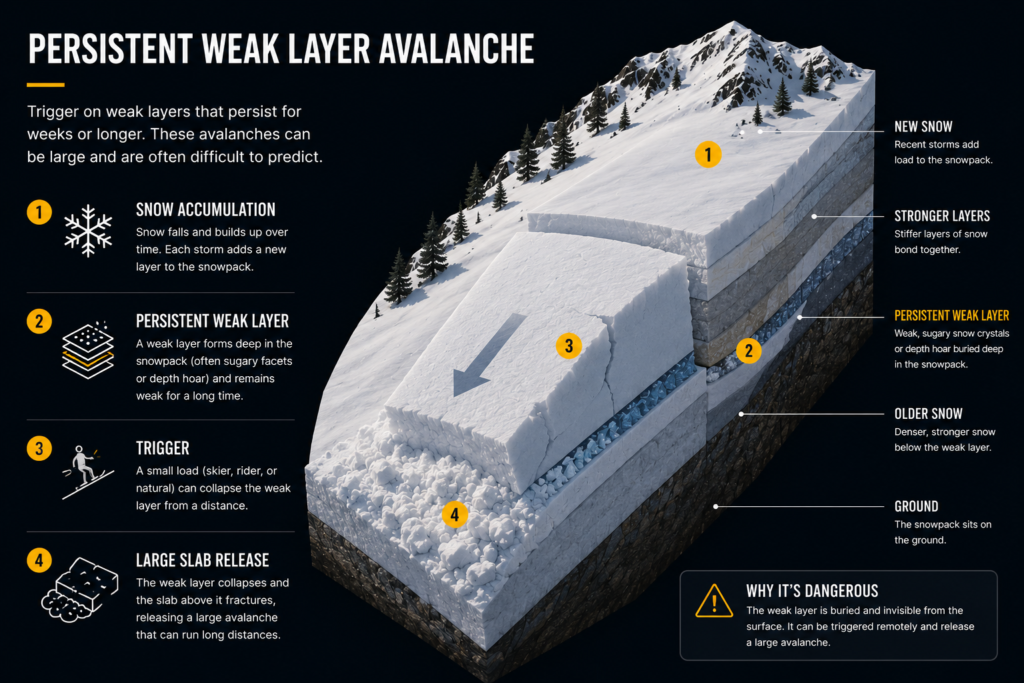 Prevención de Avalanchas 10 persistent layer avalanche