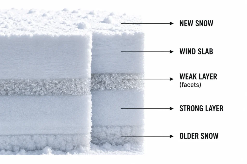 Prevención de Avalanchas 20 snow layers